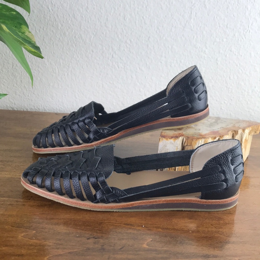 NWT Nisolo Black Women’s Huarache Sandals - Picture 3 of 7